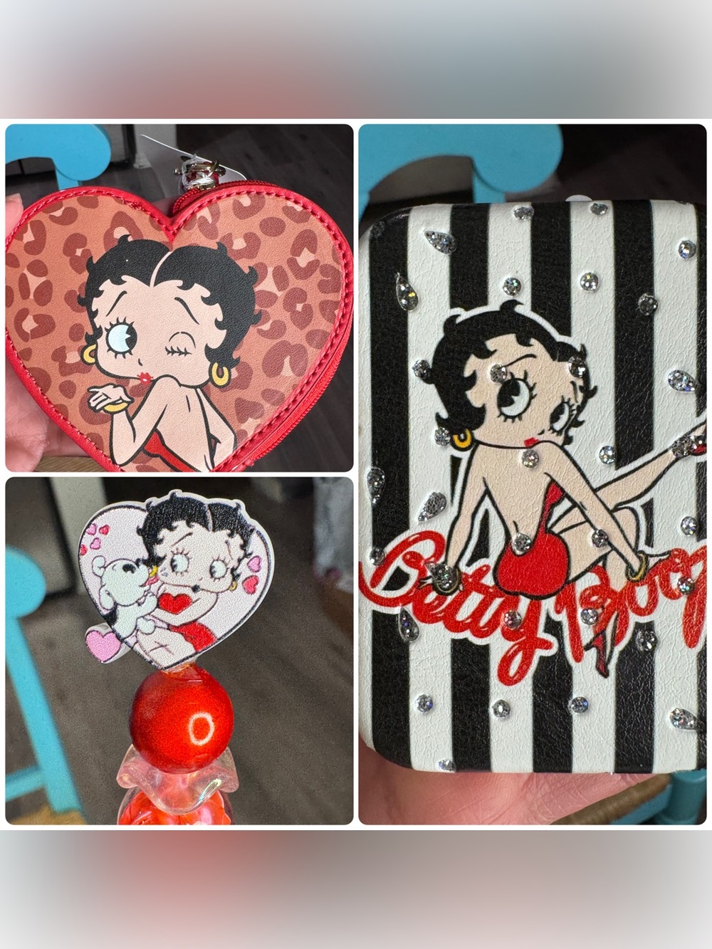 Betty Boop coin pouch pen mirror bundle - Picture 10 of 10